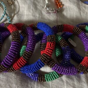 Colorful Beaded Bracelet Set